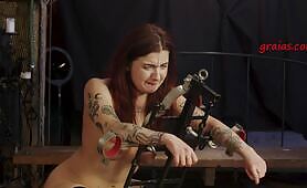 Master Dominates and Whips His Skinny Girl